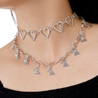Foto 2 | Foto 2 | Juego De Collares Huoguo Love Butterfly Con Colgante De Aleación Para Mujer - Venta Internacional.