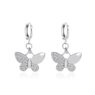 Foto 1 | Foto 1 | Pendientes Huoguo De Metal Chapado En Oro Con Diamante Completo Para Mujer - Venta Internacional.