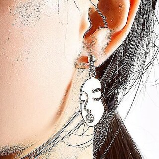 Foto 2 | Foto 2 | Pendientes Huoguo Mookoo  Vintage  Dorados Y Llamativos Pendientes Colgantes - Venta Internacional.