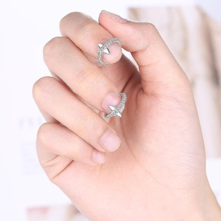 Foto 2 | Foto 2 | Pendientes Huoguo Joyería Moderna De Cobre Para Mujer (2 Unidades) - Venta Internacional.