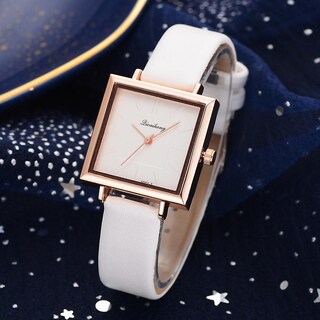 Foto 1 | Foto 1 | Reloj De Pulsera Huoguo Fashion Para Mujer Piel De Cuarzo Y Acero Inoxidable - Venta Internacional.