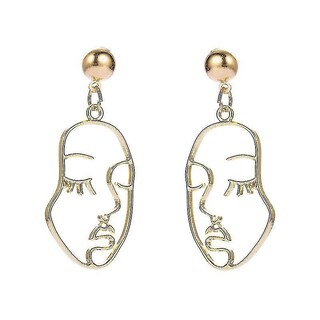 Foto 4 | Foto 4 | Pendientes Mookoo  Vintage  Dorados  Llamativos  Colgantes Para Niñas - Venta Internacional.