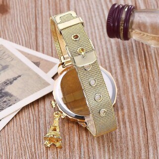 Foto 4 | Foto 4 | Reloj Moderno Huoguo Drinking Fountains Para Mujer Con Colgante En Forma De Torre De París - Venta Internacional.