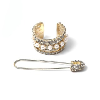 Foto 1 | Foto 1 | Juego De Pendientes De Aleación Con Diamantes De Imitación Exagerados - Venta Internacional.