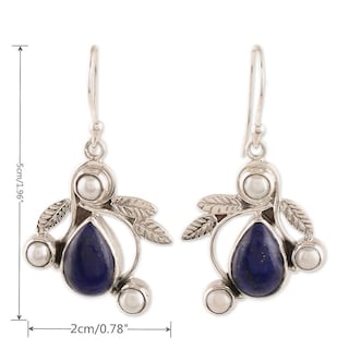 Foto 3 | Foto 3 | Pendientes Huoguo Fashion De Aleación De Circonio Azul Con Incrustaciones Para Mujer - Venta Internacional.