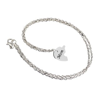 Foto 1 | Foto 1 | Juego De Collares Huoguo Broken Heart Puzzle Mom Sister X3 Silver - Venta Internacional.