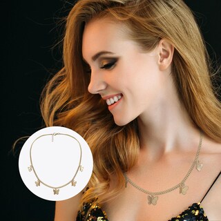 Foto 3 | Foto 3 | Colgante Huoguo De Metal Con Borla En Forma De Mariposa Para Mujer - Venta Internacional.
