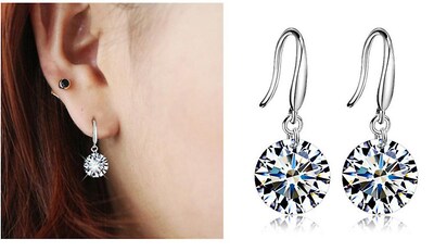 Foto 2 | Foto 2 | Pendientes Huoguo Colgantes Modernos Joyas De Boda Para Mujer - Venta Internacional.