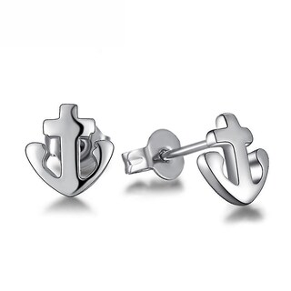 Foto 1 | Foto 1 | Pendientes Huoguo Con Borla  Diseño De Ancla De Velero  Color Azul Marino  Chapados En Plata - Venta Internacional.