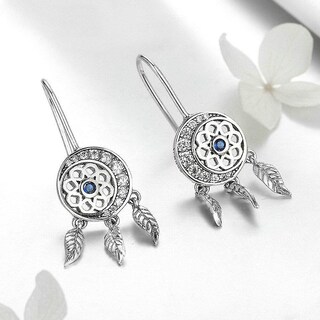 Foto 2 | Foto 2 | Pendientes Chapados En Plata Dream Catcher Drop Para Mujer - Venta Internacional.