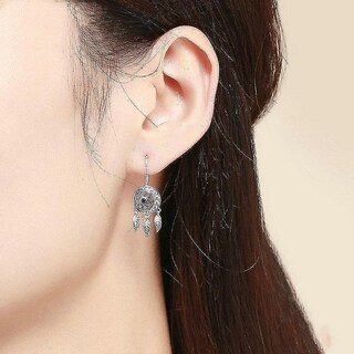 Foto 3 | Foto 3 | Pendientes Chapados En Plata Dream Catcher Drop Para Mujer - Venta Internacional.