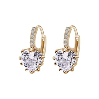 Foto 2 | Foto 2 | Pendientes Huoguo Con Circonitas En Forma De Corazón A La Moda Para Mujer - Venta Internacional.