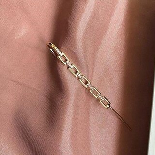 Foto 3 | Foto 3 | Pendientes Huoguo Fashion Tipo Aurícula Tipo Clip De Alambre Dorado - Venta Internacional.