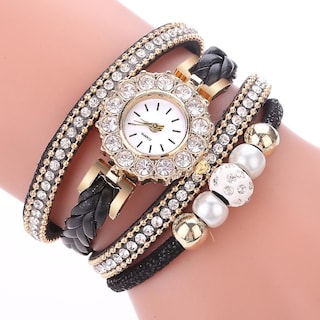Foto 2 | Foto 2 | Reloj Huoguo Weave Wrap Quartz Wrap  Pulsera Vintage Para Mujer - Venta Internacional.