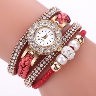 Foto 2 | Foto 2 | Reloj Huoguo Weave Wrap Quartz Wrap  Pulsera Vintage Para Mujer - Venta Internacional.