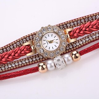 Foto 3 | Foto 3 | Reloj Huoguo Weave Wrap Quartz Wrap  Pulsera Vintage Para Mujer - Venta Internacional.