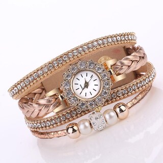 Foto 4 | Foto 4 | Reloj Huoguo Weave Wrap Quartz Wrap  Pulsera Vintage Para Mujer - Venta Internacional.