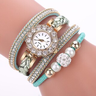 Foto 2 | Foto 2 | Reloj Huoguo Weave Wrap Quartz Wrap  Pulsera Vintage Para Mujer - Venta Internacional.