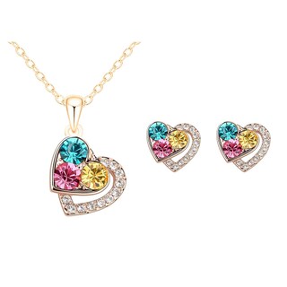 Foto 2 | Foto 2 | Collar Huoguo Fashion Rose Love Heart Diamond Para Mujer - Venta Internacional.