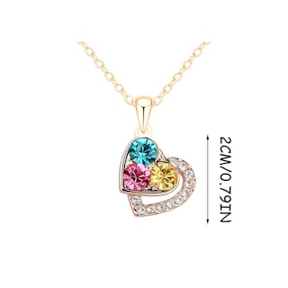Foto 3 | Foto 3 | Collar Huoguo Fashion Rose Love Heart Diamond Para Mujer - Venta Internacional.