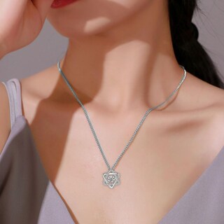 Foto 3 | Foto 3 | Collar Huoguo De Doble Anillo De Cristal De Cobre Para Mujer - Venta Internacional.
