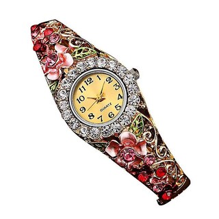 Foto 2 | Foto 2 | Pulsera De Cuarzo Con Forma De Flor De Cristal De Lujo De Watch Huoguo Para Mujer - Venta Internacional.