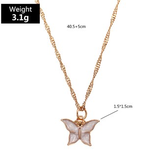 Foto 4 | Foto 4 | Collar Con Colgante De Mariposa Huoguo Joyería De Moda - Venta Internacional.