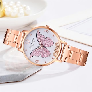Foto 2 | Foto 2 | Reloj Huoguo Butterfly Luxury Rose Gold Para Mujer - Venta Internacional.