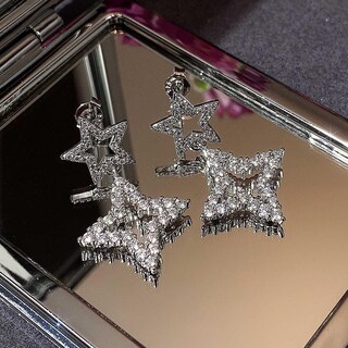 Foto 2 | Foto 2 | Pendiente Huoguo Ultra-flash Con Microincrustaciones De Circón Para Mujer - Venta Internacional.