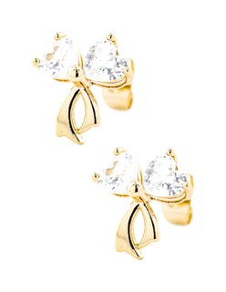 Foto 3 | Foto 3 | Aretes Y Collar De Diseño De Moño Minimalista The Golden Store Chapa De Oro 18k