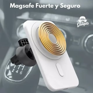 Foto 5 | Foto 5 | Soporte Cargador + Adaptador Auto Coche Para Iphone Magsafe Color Blanco