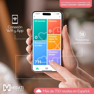 Foto 5 | Foto 5 | Robot De Cocina Mirati. Pantalla Touch 7 Pulgadas, Capacidad 4.8 Litros, 16 Funciones, 700 Recetas, Conexión Wifi.