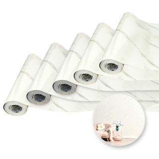 Foto 1 | Foto 1 | Rollo Autoadherible de Mármol PVC Calacatta para Interiores 9m2