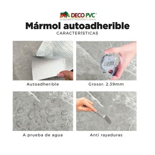 Foto 4 | Foto 4 | Rollo Autoadherible de Mármol PVC Calacatta para Interiores 9m2