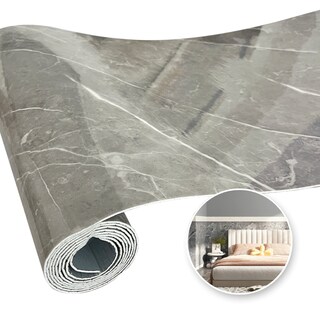 Foto 1 | Foto 1 | Mármol De Pvc Autoadherible En Rollo 1.8m2 (mármol Grey Kassama)