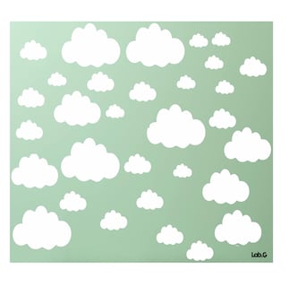 Foto 1 | Foto 1 | Pegatinas De Pared Big Cloud Desmontables De Vinilo 31 Nubes Blanco