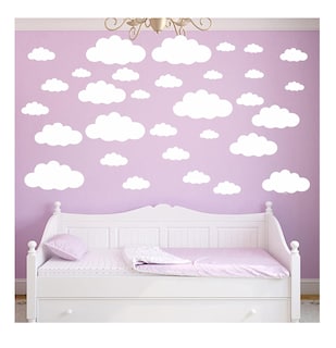 Foto 3 | Foto 3 | Pegatinas De Pared Big Cloud Desmontables De Vinilo 31 Nubes Blanco