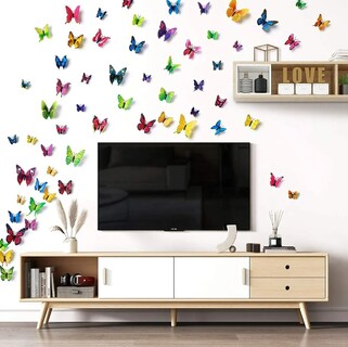 Foto 4 | Foto 4 | Xtellar Set De 200 Mariposas Decorativas 3d En Pvc - Transforma Tu Espacio Con Estilo