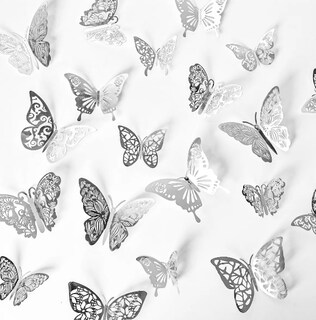 Foto 2 | Foto 2 | Xtellar Mariposas Decorativas 3d Metálicas, Pack De 144, Perfectas Para Embellecer Tu Hogar