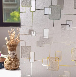 Foto 4 | Foto 4 | Xtellar Vinilo Decorativo De Privacidad Para Ventanas - Estilo Cuadrados Creativos, Eco-friendly Y Reutilizable