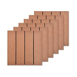 Foto 1 | Foto 1 | Piso Deck Ladrillo Wpc 30x30cm 6 Piezas