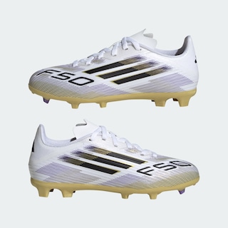 Foto 8 | Foto 8 | Tacos F50 League Terreno Firme/multiterreno Niños Adidas Blanco Niños