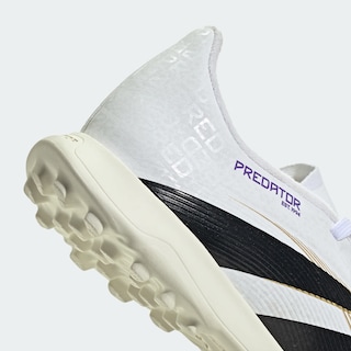 Foto 8 | Foto 8 | Tacos Para Césped Artificial Predator League Para Niños Adidas Blanco Niños