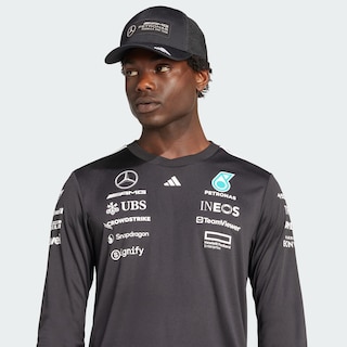 Foto 6 | Foto 6 | Jersey Manga Larga De Piloto Mercedes - Amg Petronas Formula One Team Adidas Negro Hombre