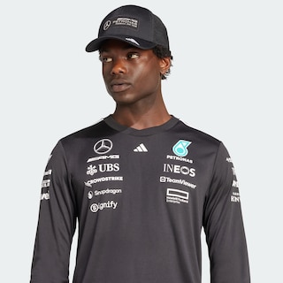 Foto 6 | Foto 6 | Jersey Manga Larga De Piloto Mercedes - Amg Petronas Formula One Team Adidas Negro Hombre