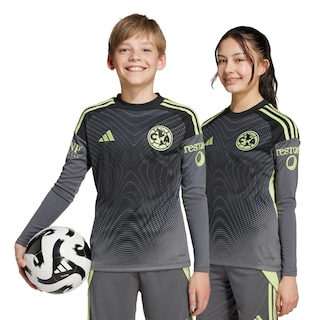 Foto 4 | Foto 4 | Jersey De Portero Club América 25/26 Manga Larga Para Niños Adidas Gris Niños