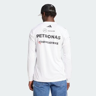Foto 4 | Foto 4 | Playera Oficial Blanca Manga Larga De Piloto Mercedes - Amg Petronas F1 Team Adidas Blanco Hombre