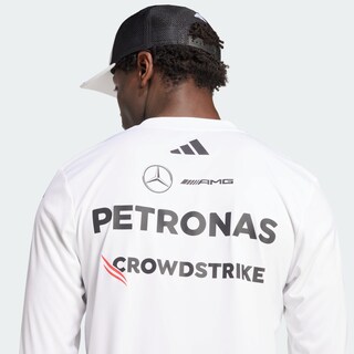 Foto 7 | Foto 7 | Playera Oficial Blanca Manga Larga De Piloto Mercedes - Amg Petronas F1 Team Adidas Blanco Hombre