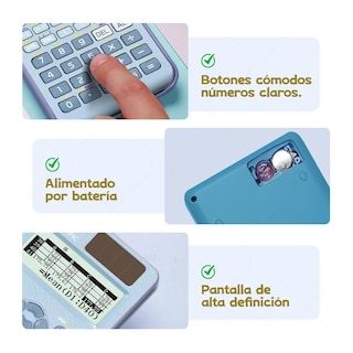 Foto 4 | Foto 4 | Calculadora Cientifica Y Ingeniería Funciones Eo Safe Imports Esi-19803 Azul