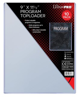 Foto 1 | Foto 1 | Toploader Ultra Pro de 9 X 11.5 cm para Programas o Revistas 10 Unidades - Venta Internacional